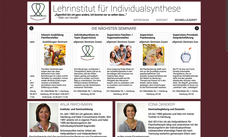 Screenshot of individualsynthese.de